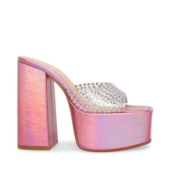Steve Madden Ruby Iridescent Platform Heel - 9 - Picture 4 of 12